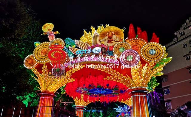 彩灯大门